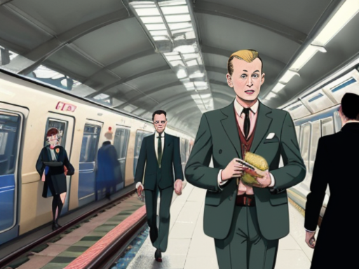 Martin at the train station