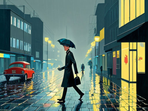 Martin goes back into the rain