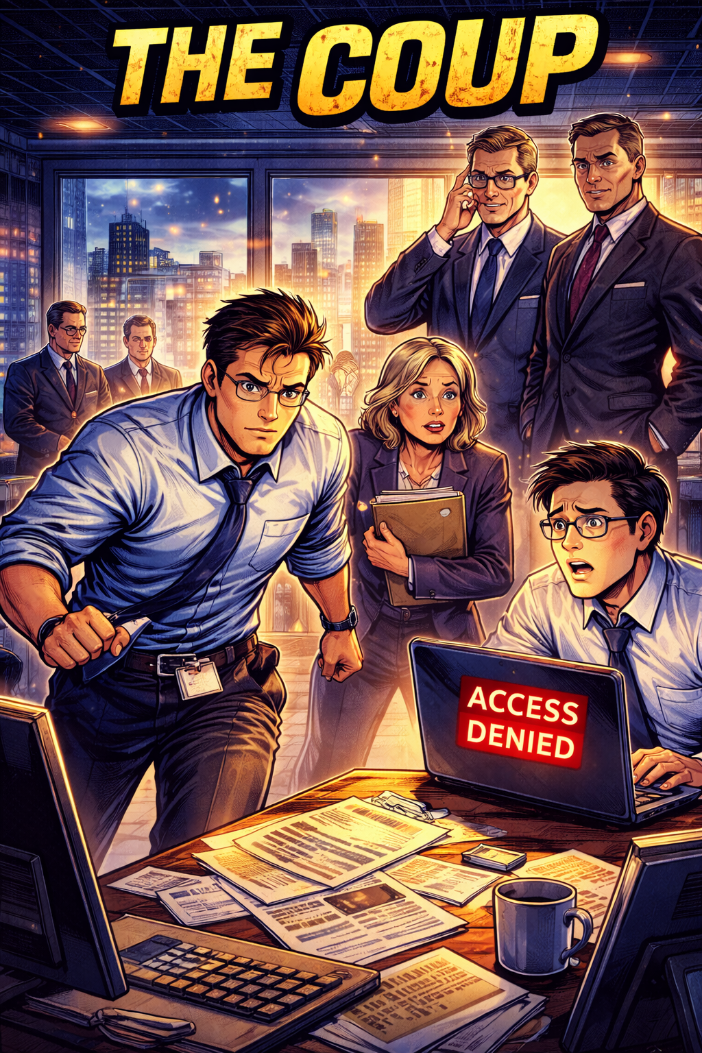 Martin presents Margaret’s hidden audit in Conference Room B, revealing the company’s decline and igniting a quiet revolt against the old way of working.